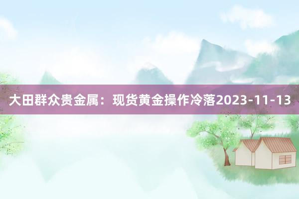 大田群众贵金属：现货黄金操作冷落2023-11-13