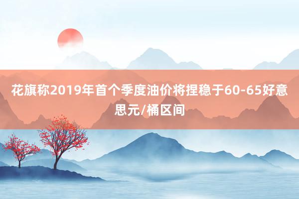 花旗称2019年首个季度油价将捏稳于60-65好意思元/桶区间