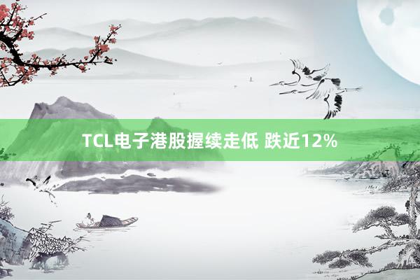 TCL电子港股握续走低 跌近12%